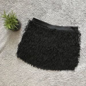 Express Fringe Frill Flapper Mini Skirt